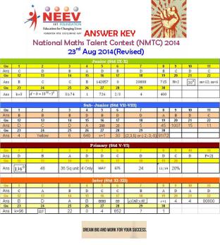 NMTC-Final Answer Key1